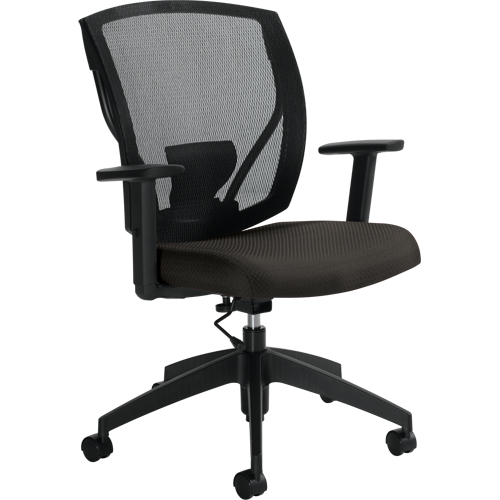 Chaises de travail, Tissu, Charbon, Capacit&eacute; 300 lb Distribution Jean Lapalme