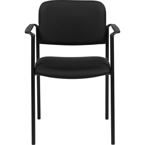 Chaises empilables, Tissu, Hauteur 32", Capacit&eacute; 300 lb, Noir Distribution Jean Lapalme