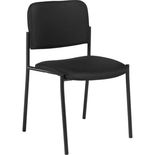 Chaises sans accoudoirs empilables, Tissu, Hauteur 32", Capacit&eacute; 300 lb, Noir Distribution Jean Lapalme
