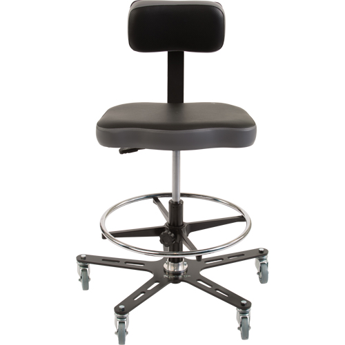 Chaise ergonomique industrielle TF160, Mobile, Ajustable Hauteur, Capacit&eacute; 300 lb Distribution Jean Lapalme