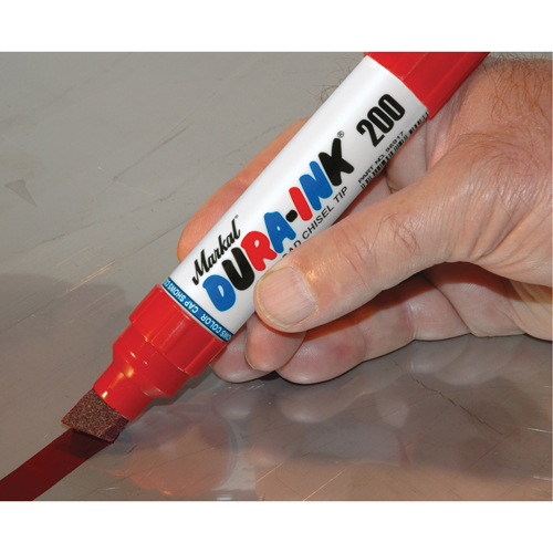 Marqueur no 200 Dura-Ink, Rouge, Pointe Ciseau Distribution Jean Lapalme