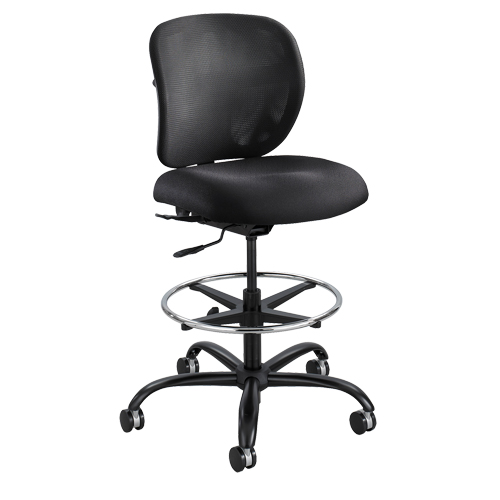 Vue Heavy-Duty Stool, Nylon, Black, 350 lbs. Capacity Distribution Jean Lapalme