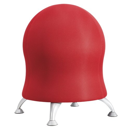 Chaise sph&eacute;rique Zenergy, Tissu, Rouge, Capacit&eacute; 250 lb Distribution Jean Lapalme