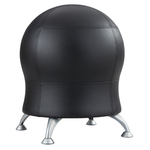 Zenergy Ball Chair, Vinyl, Black, 250 lbs. Capacity Distribution Jean Lapalme