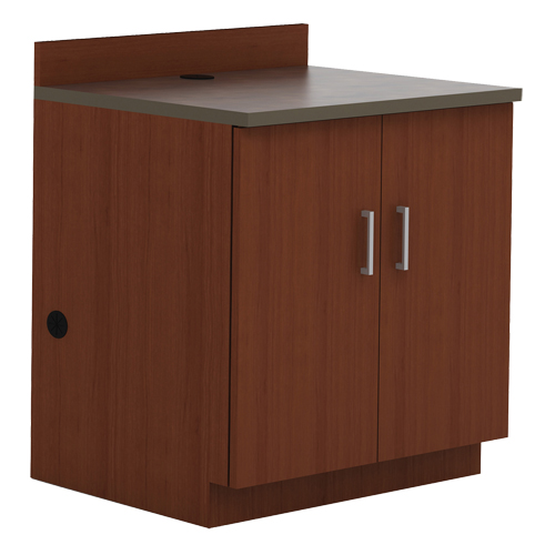 Armoire modulaire de base, M&eacute;lamine, 2 Tablettes, 39" h x 36" la x 25" P, Acajou Distribution Jean Lapalme