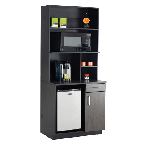 Armoire modulaire, M&eacute;lamine, 39" h x 36" la x 25" P, Nuit d'Asie/noir Distribution Jean Lapalme