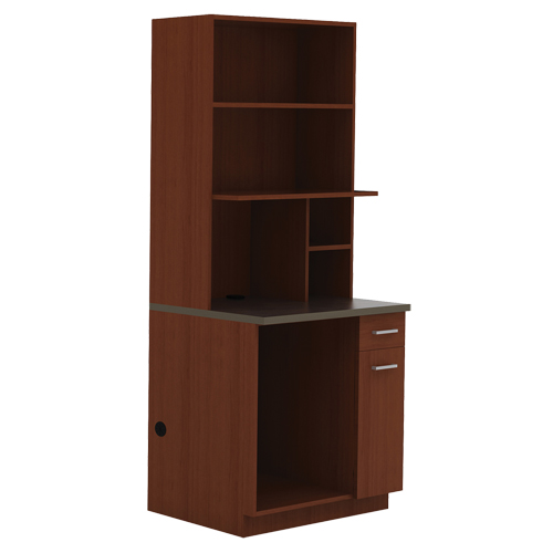 Modular Cabinet, Melamine, 39" H x 36" W x 25" D, Mahogany Distribution Jean Lapalme