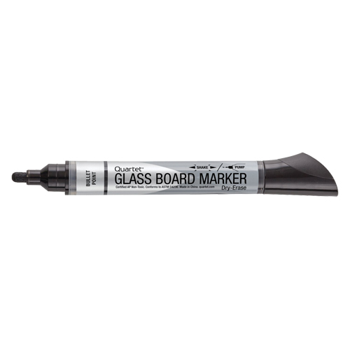Marqueur effaçable &agrave; sec pour verre de premi&egrave;re qualit&eacute;, Noir, Pointe Ronde Distribution Jean Lapalme