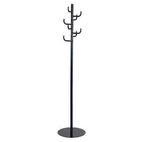Coat Rack, 68" H, Black, 8 Hook(s) Distribution Jean Lapalme