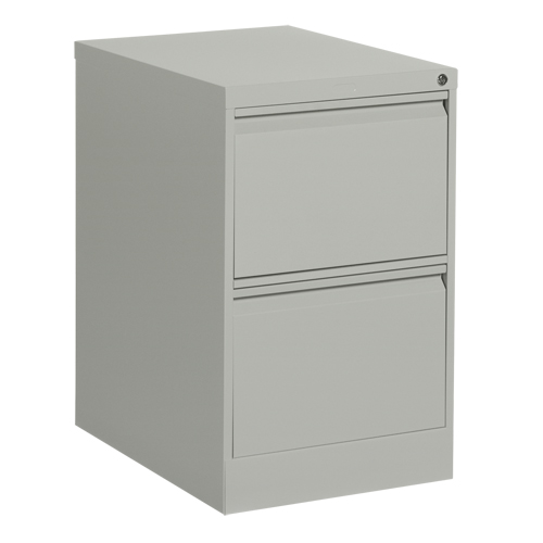 Classeur vertical, Acier, 2 tiroirs, 18-1/7" la x 25" p x 29" h, Gris Distribution Jean Lapalme