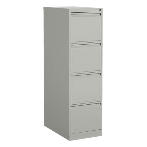 Vertical Filing Cabinet, Steel, 4 Drawers, 15-1/7" W x 25" D x 52" H, Grey Distribution Jean Lapalme