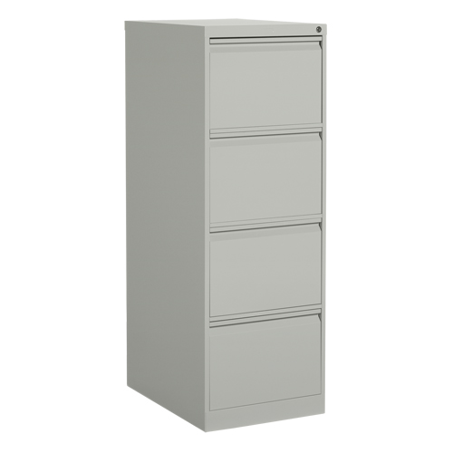 Vertical Filing Cabinet, Steel, 4 Drawers, 18-1/7" W x 25" D x 52" H, Grey Distribution Jean Lapalme