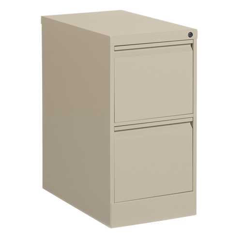 Classeur vertical, Acier, 2 tiroirs, 15-1/7" la x 25" p x 29" h, Beige Distribution Jean Lapalme