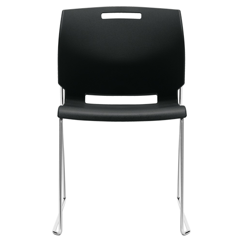 Chaise, Plastique, Hauteur 32-1/2", Capacit&eacute; 300 lb, Noir Distribution Jean Lapalme