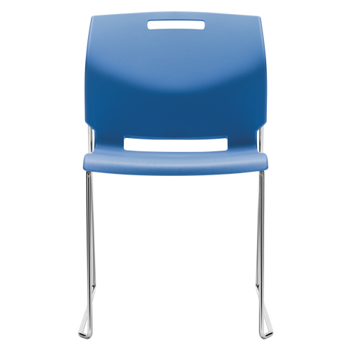 Chaise, Plastique, Hauteur 32-1/2", Capacit&eacute; 300 lb, Bleu Distribution Jean Lapalme