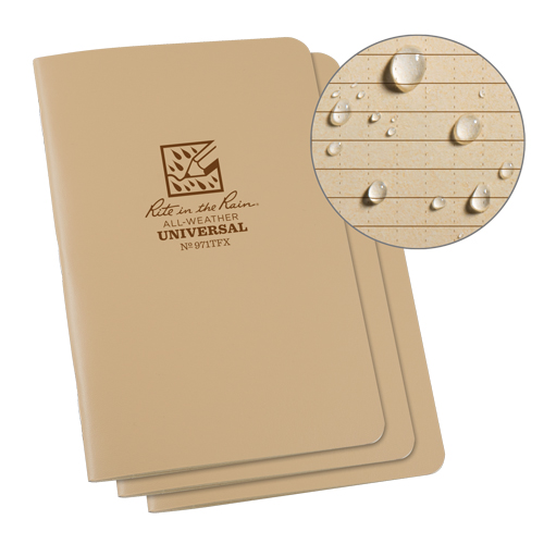 Notebook, Soft Cover, Tan, 48 Pages, 4-5/8" W x 7" L Distribution Jean Lapalme
