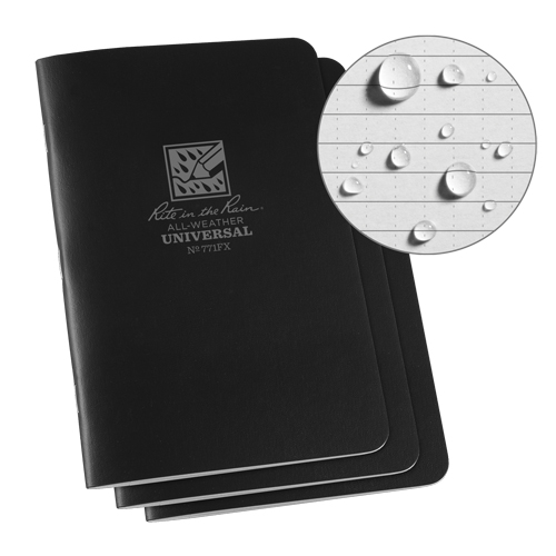 Carnet tout temps, Couverture souple, Noir, 48 Pages, 4-5/8" , 7"  Distribution Jean Lapalme