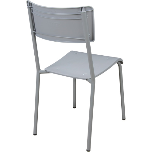 Ventura Stacking Chair, Polypropylene, 36" High, 300 lbs. Capacity, Grey Distribution Jean Lapalme