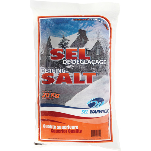 Ice Melting Salt, 44.1 lbs. (20 kg), Bag, -10°C (14°F) Distribution Jean Lapalme