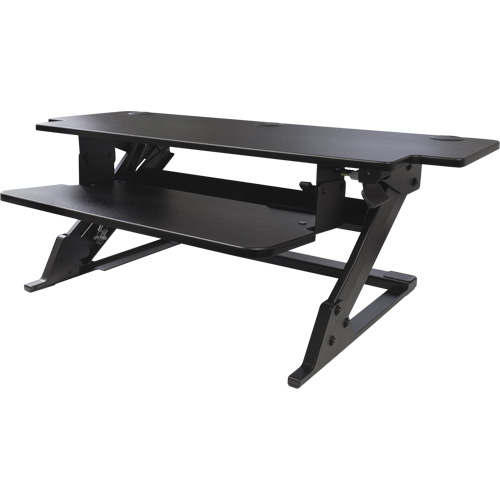 Goya Sit-Stand Workstation, Desktop Unit, 20" H x 42" W x 16" D, Black Distribution Jean Lapalme