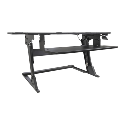 Goya Sit-Stand Workstation, Desktop Unit, 20" H x 42" W x 16" D, Black Distribution Jean Lapalme