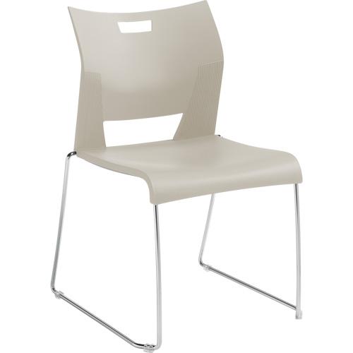 Chaise de formation sans bras Duet, Plastique, Hauteur 33-1/4", Capacit&eacute; 350 lb, Blanc Distribution Jean Lapalme
