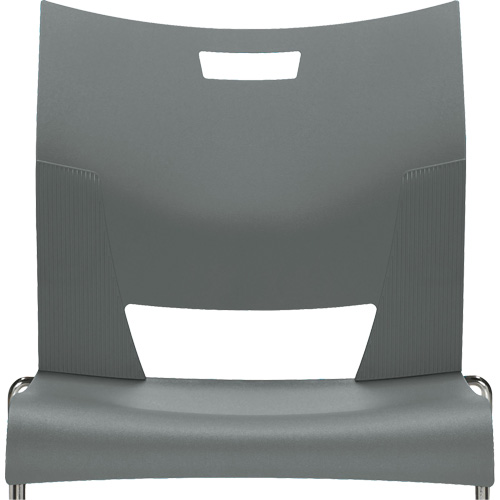 Chaise de formation sans bras Duet, Plastique, Hauteur 33-1/4", Capacit&eacute; 350 lb, Gris Distribution Jean Lapalme