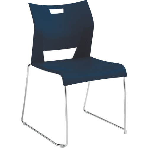 Chaise de formation sans bras Duet, Plastique, Hauteur 33-1/4", Capacit&eacute; 350 lb, Bleu Distribution Jean Lapalme