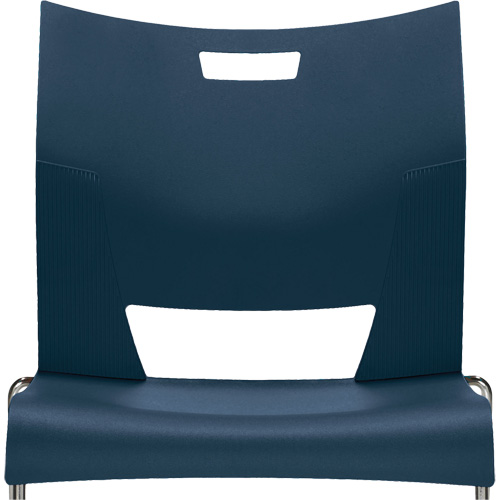 Chaise de formation sans bras Duet, Plastique, Hauteur 33-1/4", Capacit&eacute; 350 lb, Bleu Distribution Jean Lapalme