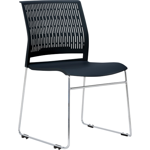Chaises empilables s&eacute;rie Activ, Polypropyl&egrave;ne, Hauteur 32-3/8", Capacit&eacute; 275 lb, Noir Distribution Jean Lapalme