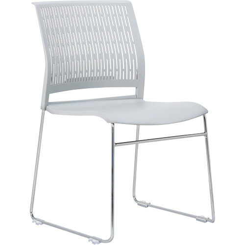 Chaises empilables s&eacute;rie Activ, Polypropyl&egrave;ne, Hauteur 32-3/8", Capacit&eacute; 275 lb, Gris Distribution Jean Lapalme