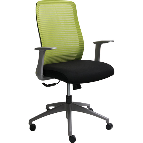 Era Series Adjustable Office Chair, Fabric/Mesh, Green, 275 lbs. Capacity Distribution Jean Lapalme