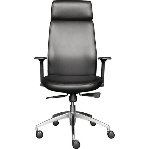 Fauteuil de cadre &agrave; dossier &eacute;lev&eacute; s&eacute;rie Activ, Polyur&eacute;thane/Vinyle, Noir, Capacit&eacute; 275 lb Distribution Jean Lapalme