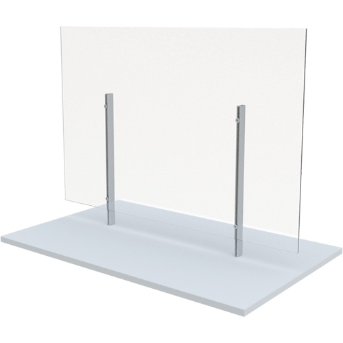 Freestanding Board Mount Sneeze Guard, 36" W x 36" H Distribution Jean Lapalme