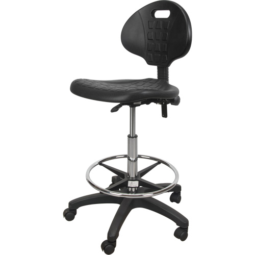 Tabouret robuste et ergonomique, Mobile, Ajustable Hauteur, Capacit&eacute; 250 lb Distribution Jean Lapalme