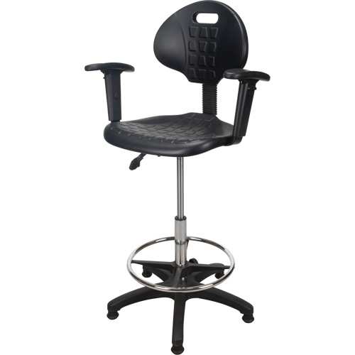 Heavy-Duty Ergonomic Stool with Adjustable Arm Rests, Stationary, Adjustable Height, 250 lbs. Capacity Distribution Jean Lapalme