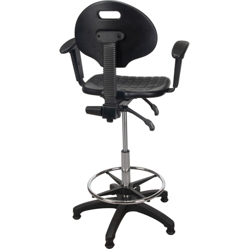 Heavy-Duty Ergonomic Stool with Adjustable Arm Rests, Stationary, Adjustable Height, 250 lbs. Capacity Distribution Jean Lapalme