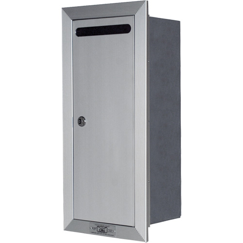 Recessed Collection Box, Wall -Mounted, 16-3/16" x 6-3/8", Aluminum Distribution Jean Lapalme