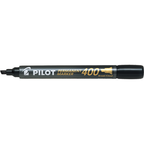 Marqueur permanent 400, Noir, Pointe Ciseau Distribution Jean Lapalme