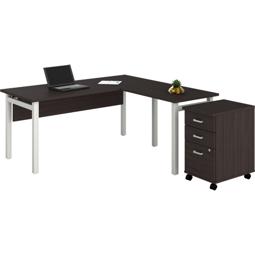 Newland "L" Shaped Desk with Pedestal Distribution Jean Lapalme
