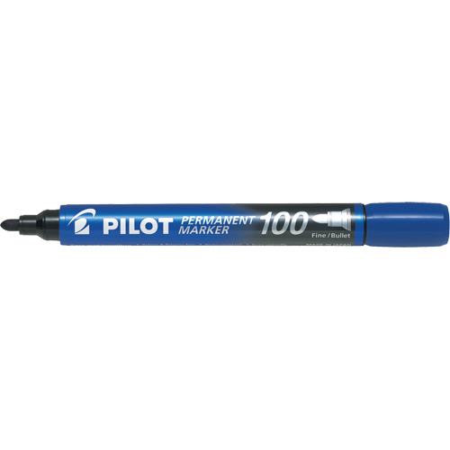 Marqueur permanent s&eacute;rie 100, Bleu, Pointe Ronde Distribution Jean Lapalme