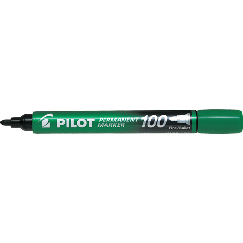 Marqueur permanent s&eacute;rie 100, Vert, Pointe Ronde Distribution Jean Lapalme