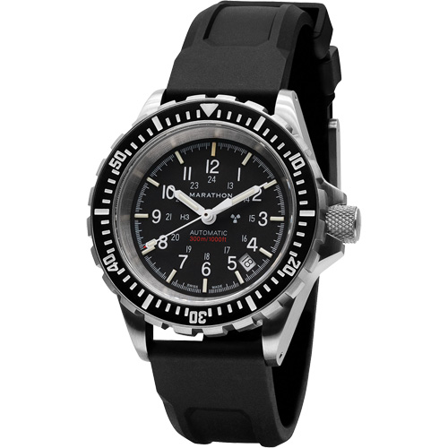 Grande montre automatique de plong&eacute;e, Num&eacute;rique, &agrave; piles, 41 mm, Noir Distribution Jean Lapalme