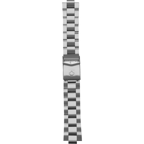Grande montre automatique de plong&eacute;e avec feuille d'&eacute;rable gris et bracelet en acier inoxydable, Num&eacute;rique, &agrave; piles, 41 mm, Argent Distribution Jean Lapalme