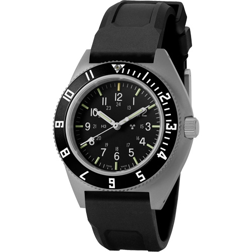 Montre Steel Navigator sur ensemble bracelet en caoutchouc noir de trois morceaux, Num&eacute;rique, &agrave; piles, 41 mm, Noir Distribution Jean Lapalme