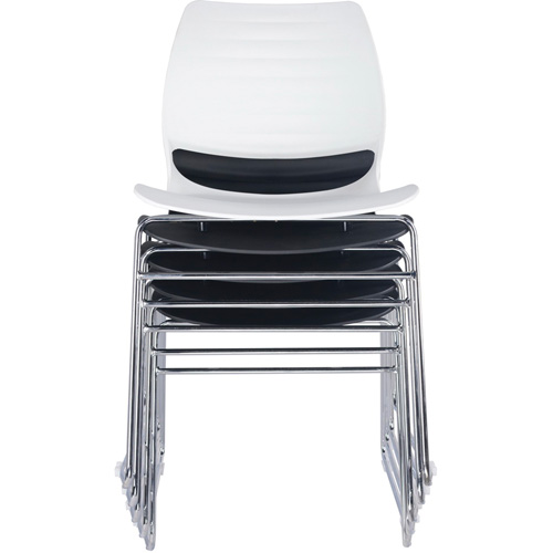 Chaises empilables, Polypropyl&egrave;ne, Hauteur 32", Capacit&eacute; 250 lb, Noir Distribution Jean Lapalme