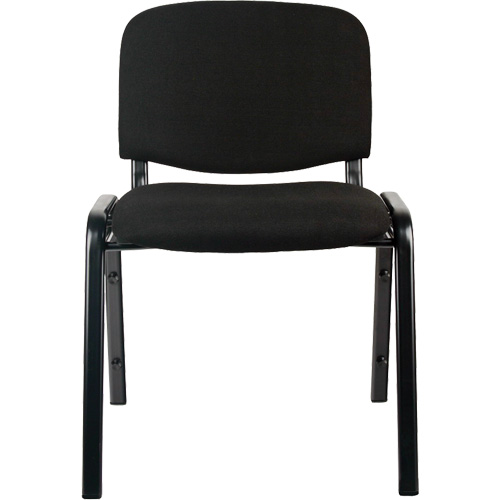 Chaises empilables, Tissu, Hauteur 32", Capacit&eacute; 250 lb, Noir Distribution Jean Lapalme