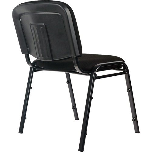 Chaises empilables, Tissu, Hauteur 32", Capacit&eacute; 250 lb, Noir Distribution Jean Lapalme