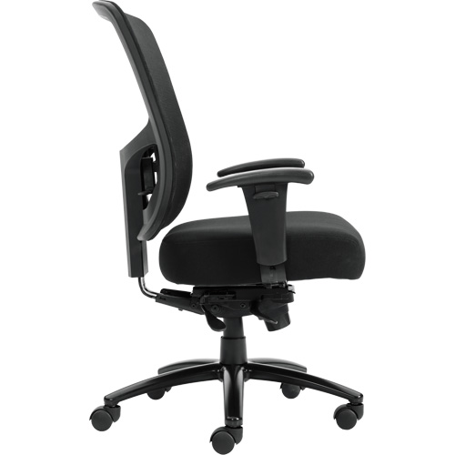 Raven 400 High-Back Heavy-Duty Synchro-Tilter, Mesh, Black, 400 lbs. Capacity Distribution Jean Lapalme