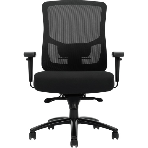 Raven 400 High-Back Heavy-Duty Synchro-Tilter, Mesh, Black, 400 lbs. Capacity Distribution Jean Lapalme